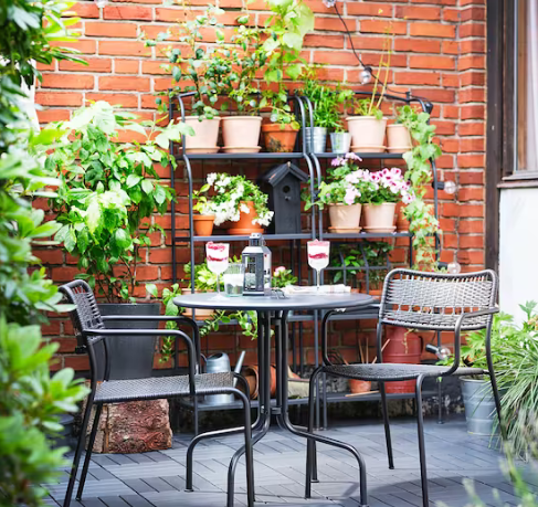 طاولة، خارجية, رمادي